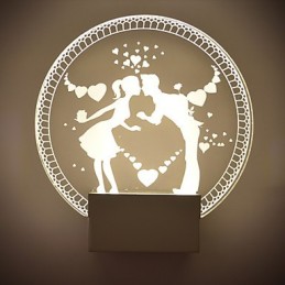 Applique murale en acrylique, lampe en PVC, lumière moderne contemporaine en métal