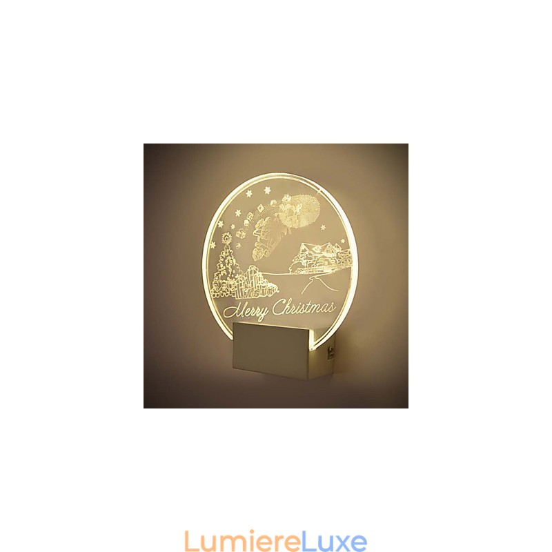 Applique murale en acrylique, lampe en PVC, lumière moderne contemporaine en métal