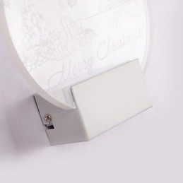 Applique murale en acrylique, lampe en PVC, lumière moderne contemporaine en métal