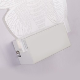 Applique murale en acrylique, lampe en PVC, lumière moderne contemporaine en métal
