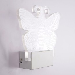 Applique murale en acrylique, lampe en PVC, lumière moderne contemporaine en métal