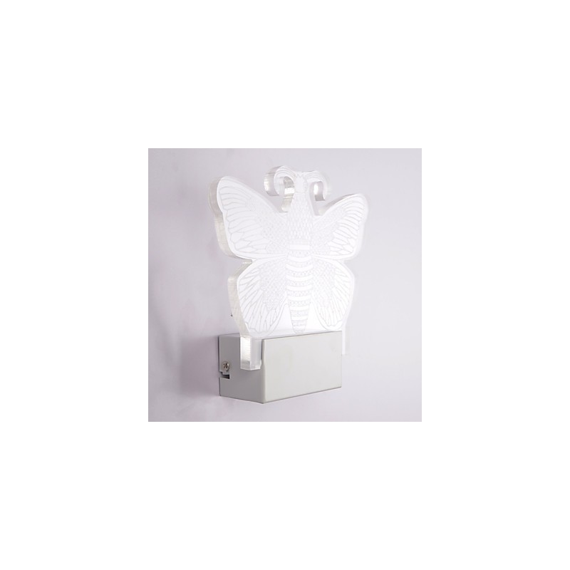 Applique murale en acrylique, lampe en PVC, lumière moderne contemporaine en métal