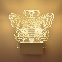 Applique murale en acrylique, lampe en PVC, lumière moderne contemporaine en métal