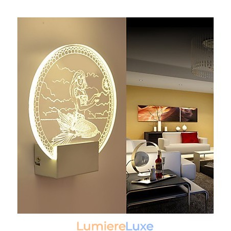 Applique murale en acrylique, lampe en PVC, lumière moderne contemporaine en métal Applique murale en acrylique, lampe en PVC, lumière moderne contemporaine en métal