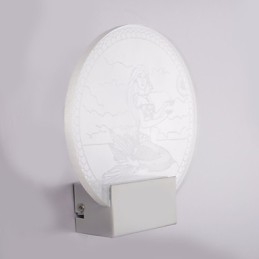 Applique murale en acrylique, lampe en PVC, lumière moderne contemporaine en métal