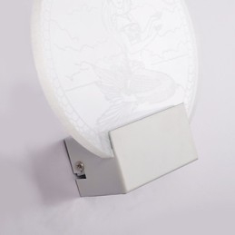 Applique murale en acrylique, lampe en PVC, lumière moderne contemporaine en métal