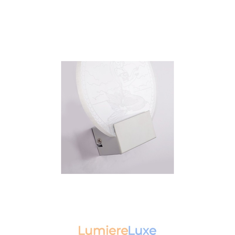 Applique murale en acrylique, lampe en PVC, lumière moderne contemporaine en métal