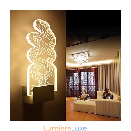 Applique murale en acrylique, lampe en PVC, puce lumineuse, moderne, contemporaine, en métal Applique murale en acrylique, lampe en PVC, puce lumineuse, moderne, contemporaine, en métal