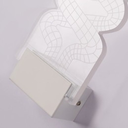 Applique murale en acrylique, lampe en PVC, puce lumineuse, moderne, contemporaine, en métal
