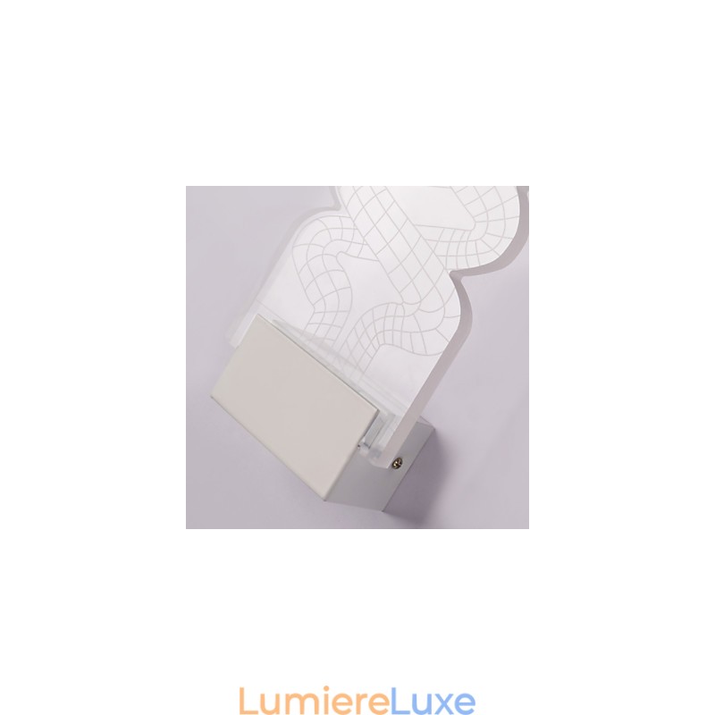 Applique murale en acrylique, lampe en PVC, puce lumineuse, moderne, contemporaine, en métal