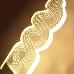Applique murale en acrylique, lampe en PVC, puce lumineuse, moderne, contemporaine, en métal