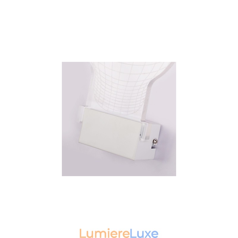 Applique murale en acrylique, lampe en PVC, puce lumineuse, moderne, contemporaine, en métal