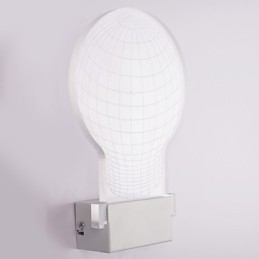 Applique murale en acrylique, lampe en PVC, puce lumineuse, moderne, contemporaine, en métal