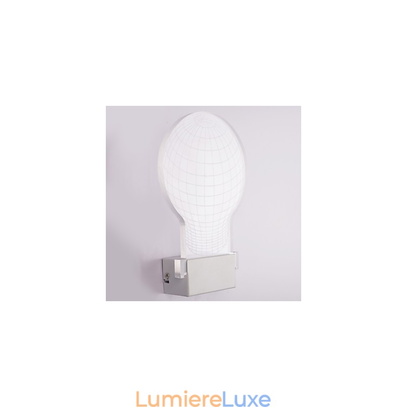 Applique murale en acrylique, lampe en PVC, puce lumineuse, moderne, contemporaine, en métal
