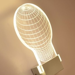 Applique murale en acrylique, lampe en PVC, puce lumineuse, moderne, contemporaine, en métal