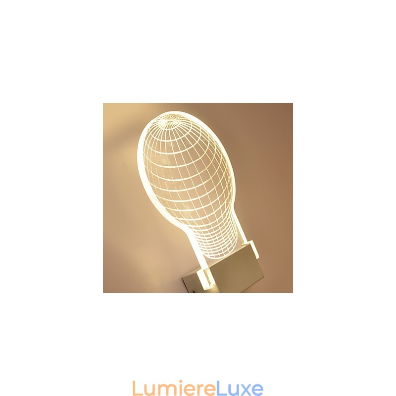 Applique murale en acrylique, lampe en PVC, puce lumineuse, moderne, contemporaine, en métal