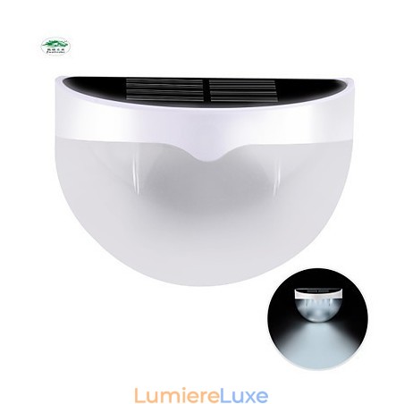 Lampe solaire étanche IP55 blanche et noire Lampe solaire étanche IP55 blanche et noire