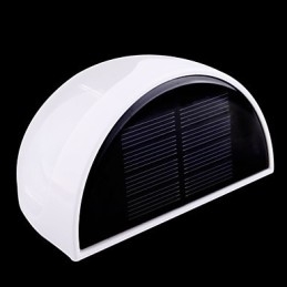 Lampe solaire étanche IP55 blanche et noire