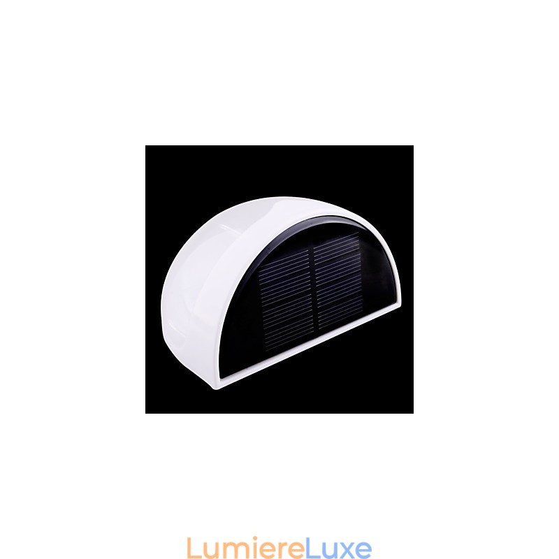 Lampe solaire étanche IP55 blanche et noire