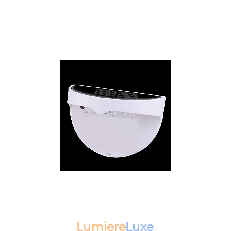 Lampe solaire étanche IP55 blanche et noire
