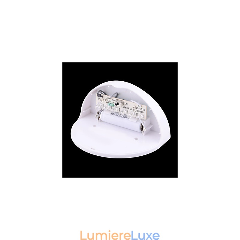 Lampe solaire étanche IP55 blanche et noire