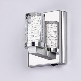 Mini applique murale artistique 1 lumière en acier inoxydable plaqué