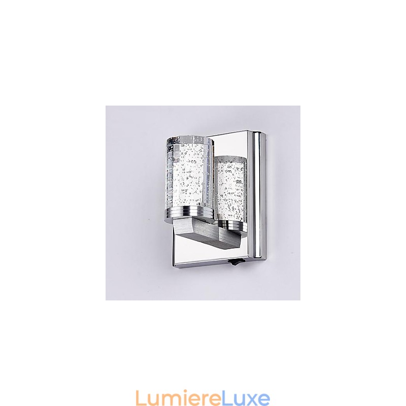 Mini applique murale artistique 1 lumière en acier inoxydable plaqué