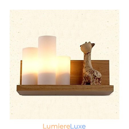 Applique murale trois lumières et verre Applique murale trois lumières et verre