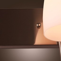 Applique murale à 2 lumières avec abat-jour blanc