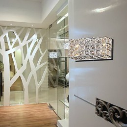 Applique murale carrée en cristal obtenue par galvanoplastie