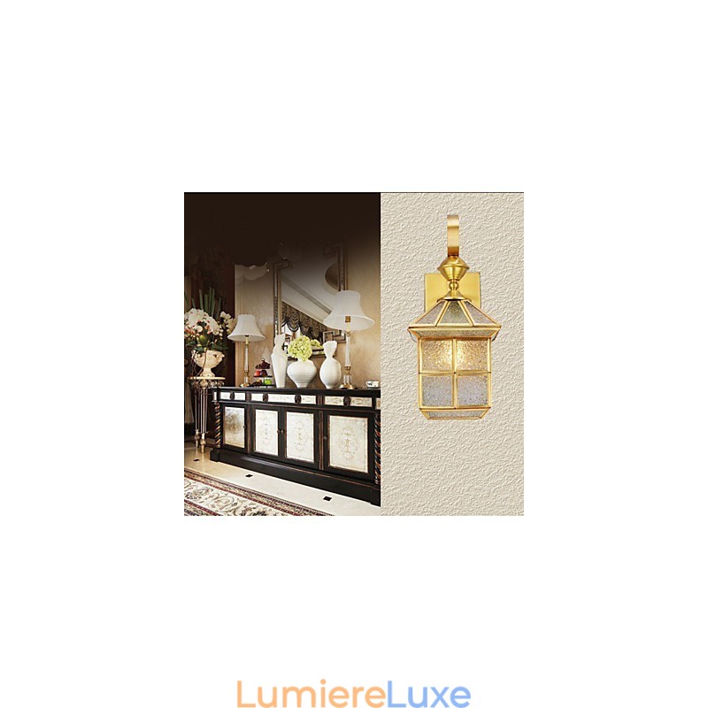 Lampe d'extérieur Lampe de jardin Lampe d'extérieur Lampe entièrement en cuivre