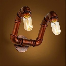 Lampe murale rétro industrielle en fer pour bar américain Xiang, chambre à coucher, allée, tuyau d'eau