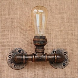 Applique murale décorative nostalgique en forme de pipe à eau simple