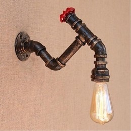 Applique murale décorative nostalgique en forme de pipe à eau simple