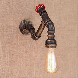 Applique murale décorative nostalgique en forme de pipe à eau simple