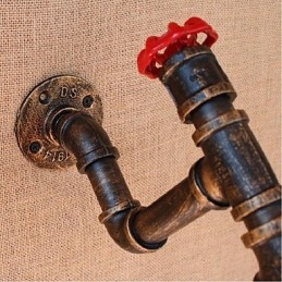Applique murale décorative nostalgique en forme de pipe à eau simple