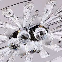 Plafonnier en cristal moderne et contemporain pour salon, salle à manger, enfants, métal