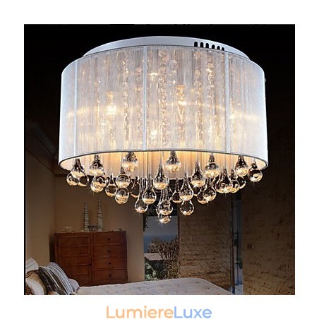 Plafonnier romantique en cristal K9 Plafonnier romantique en cristal K9