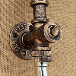 Applique murale style rétro américain, style industriel créatif, bouteille d'eau, design éolien, ambre