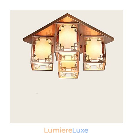 Un éclairage d'ambiance de plafond en fer de style chinois Un éclairage d'ambiance de plafond en fer de style chinois