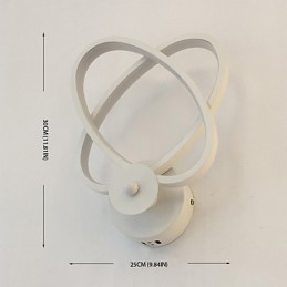 Fonction de peinture contemporaine moderne intégrée pour appliques murales à lumière ambiante