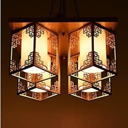 Un éclairage d'ambiance de plafond en fer de style chinois