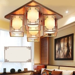 Un éclairage d'ambiance de plafond en fer de style chinois