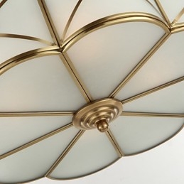 Plafonnier en métal et laiton, style traditionnel, style rustique classique