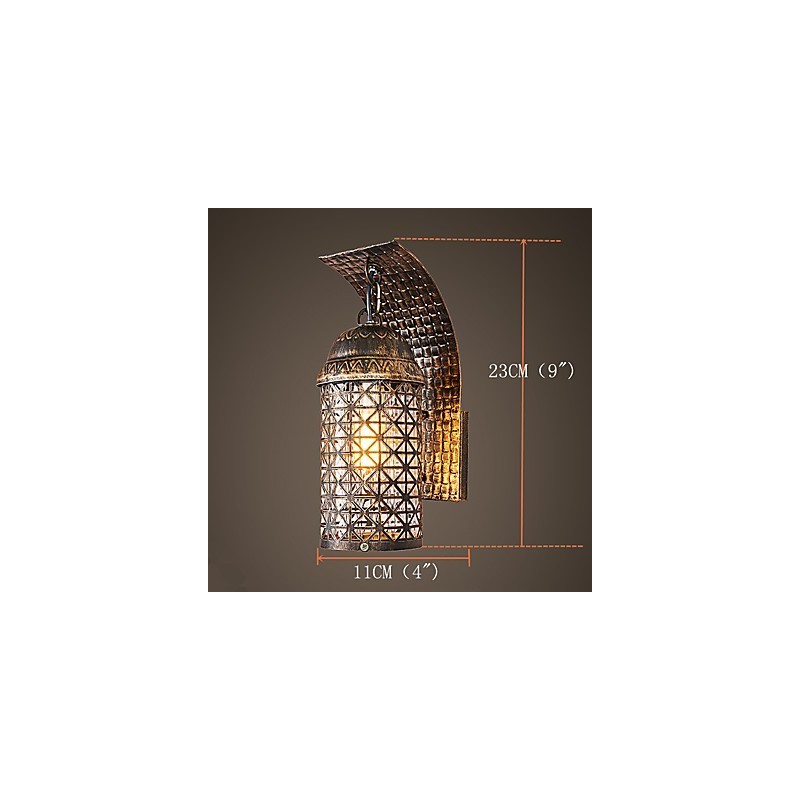 Applique murale style mini style rustique avec peinture de style lodge
