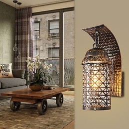 Applique murale style mini style rustique avec peinture de style lodge