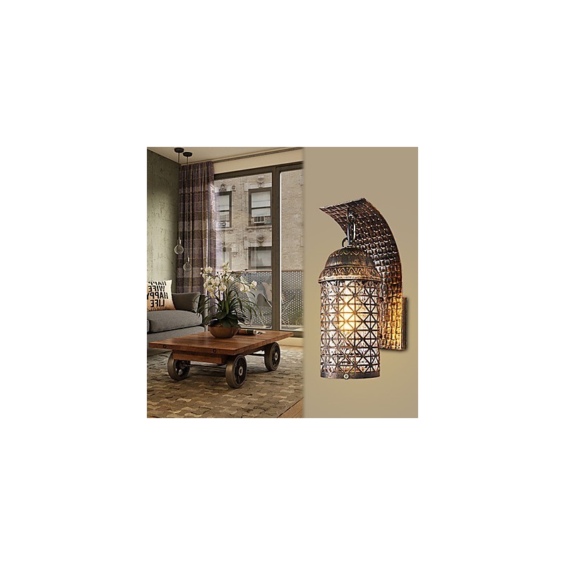 Applique murale style mini style rustique avec peinture de style lodge
