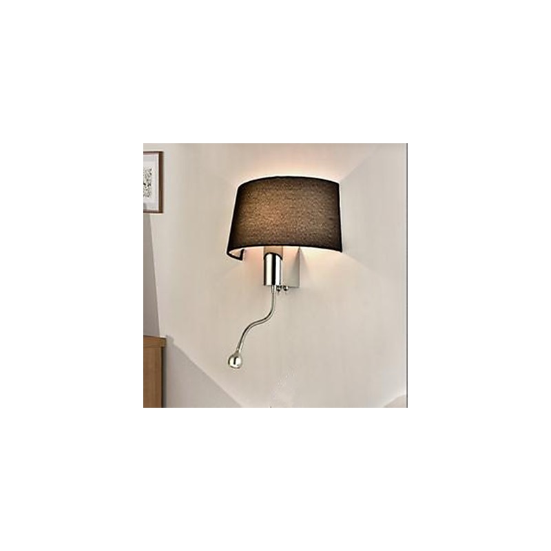 Lampe de chevet en tissu pour chambre d'hôtel, avec interrupteur américain