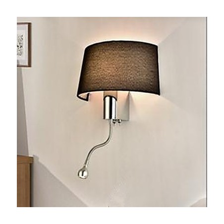 Lampe de chevet en tissu pour chambre d'hôtel, avec interrupteur américain Lampe de chevet en tissu pour chambre d'hôtel, avec interrupteur américain