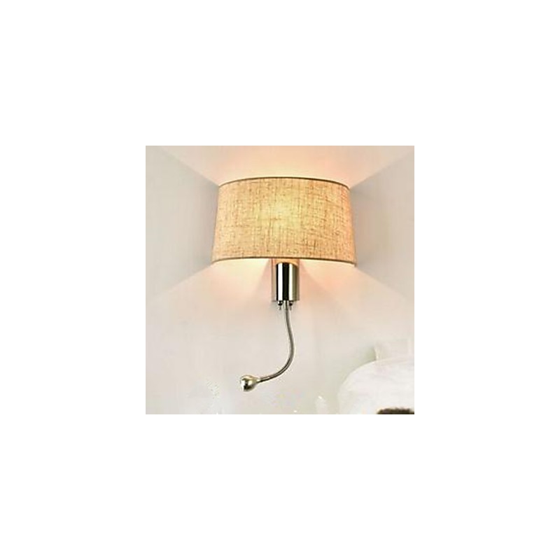 Lampe de chevet en tissu pour chambre d'hôtel, avec interrupteur américain